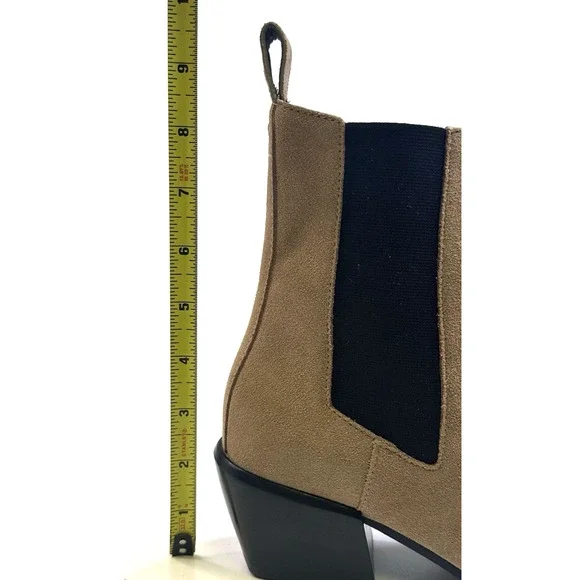 Rag & Bone Joni Camel Suede Chelsea Boots Booties Size EU 38 US 8 New $498 - Picture 9 of 12